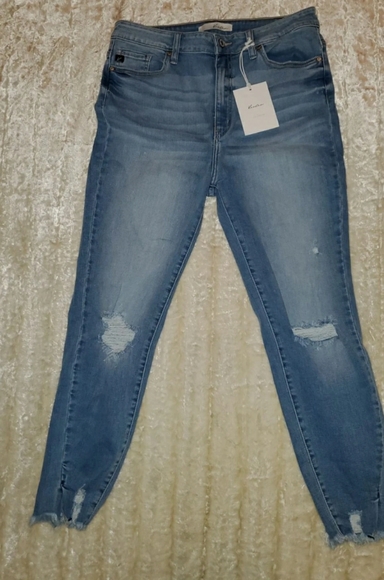 KanCan High Rise Skinny Jeans distressed - Picture 3 of 6